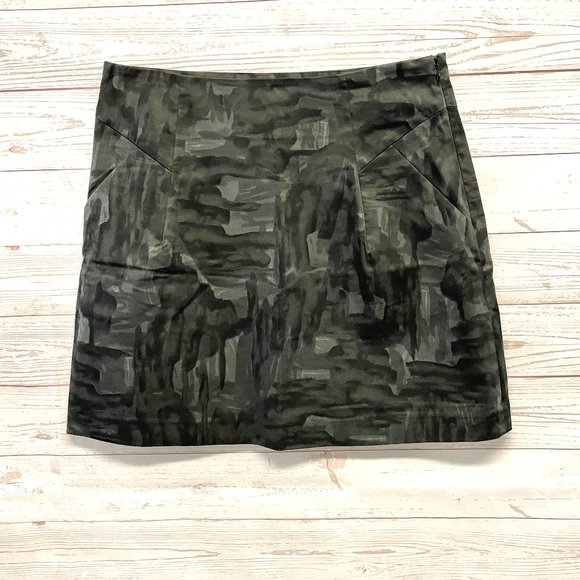 Theory Lorena Brushstroke Mini Skirt - Picture 1 of 6